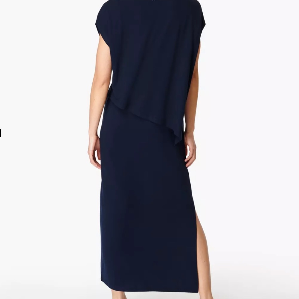 Sweaty Betty Mellow Midi Dress In Navy View 3